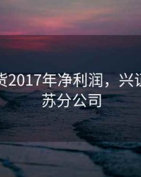 兴证期货2017年净利润，兴证期货江苏分公司