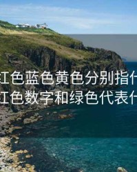 期货的红色蓝色黄色分别指什么，期货红色数字和绿色代表什么