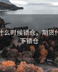 期货在什么时候锁仓，期货什么情况下锁仓