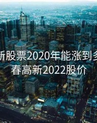 长春高新股票2020年能涨到多少，长春高新2022股价