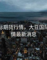 大豆国际期货行情，大豆国际期货行情最新消息