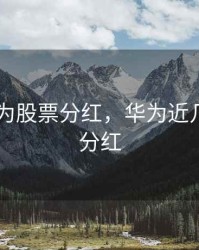 2019华为股票分红，华为近几年股票分红