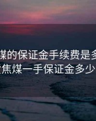 期货焦煤的保证金手续费是多少，期货焦煤一手保证金多少钱