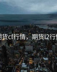 期货cf行情，期货l2行情
