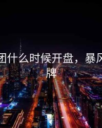 暴风集团什么时候开盘，暴风集团停牌