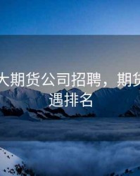 国际几大期货公司招聘，期货公司待遇排名