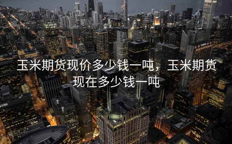玉米期货现价多少钱一吨，玉米期货现在多少钱一吨