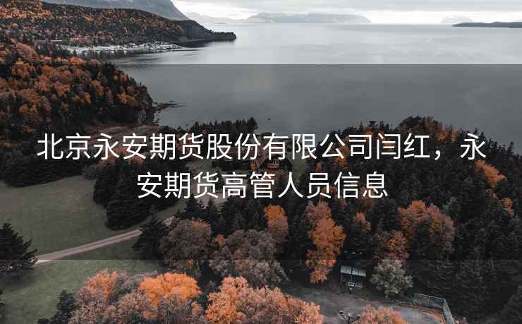 北京永安期货股份有限公司闫红，永安期货高管人员信息