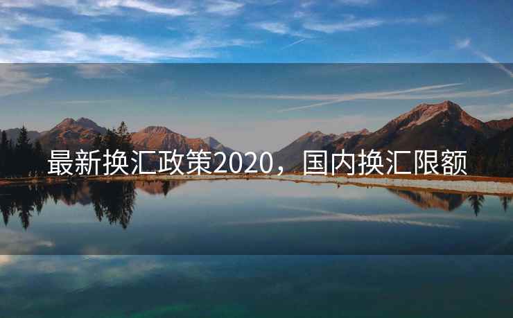 最新换汇政策2020，国内换汇限额