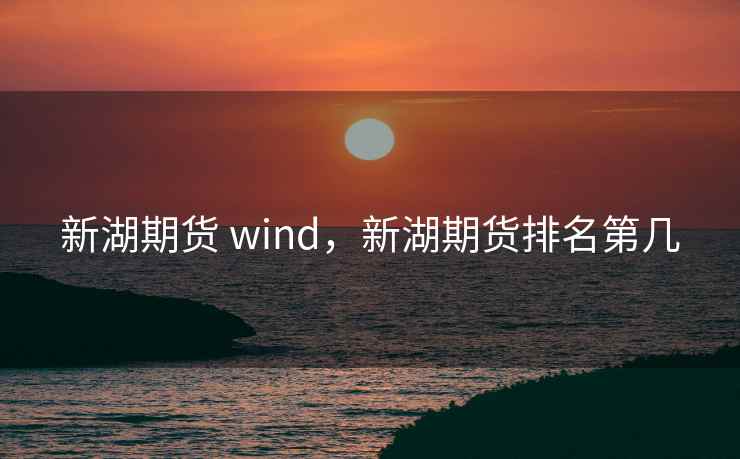 新湖期货 wind,新湖期货排名第几 新湖期货 wind,新湖期货排名第几
