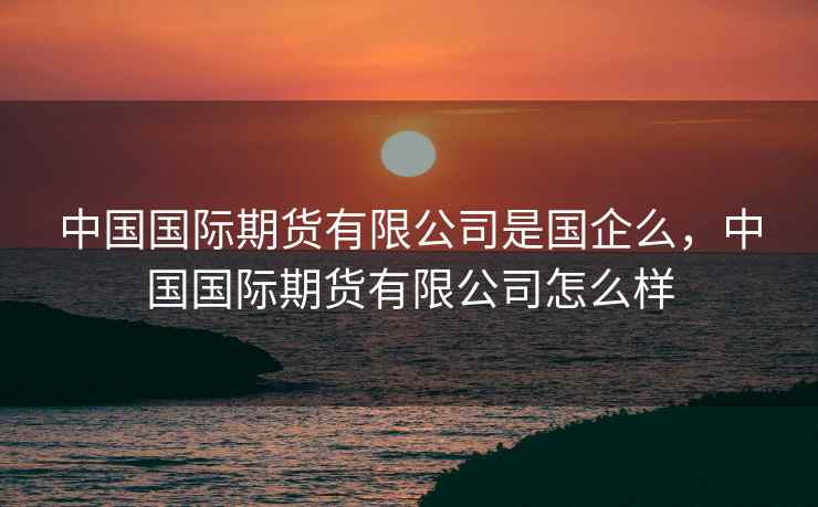 中国国际期货有限公司是国企么，中国国际期货有限公司怎么样